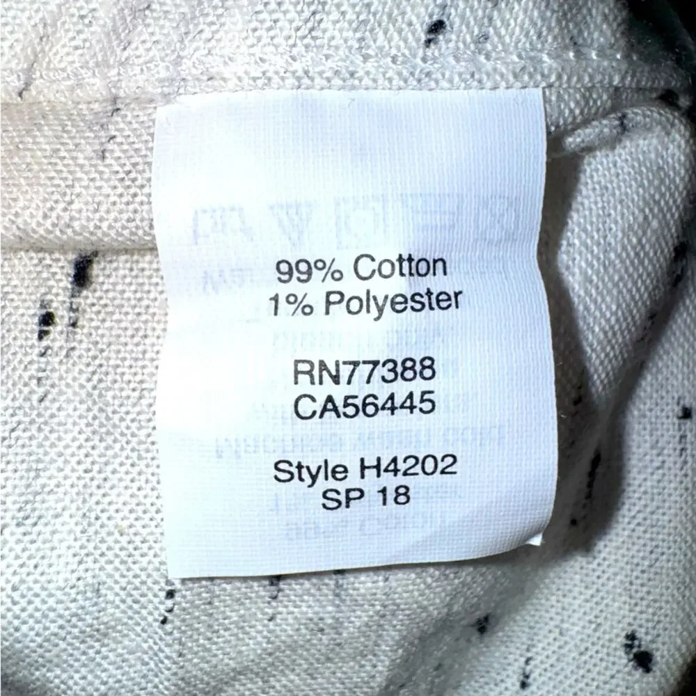 NWT Men’s JCrew Long Sleeve Button Down Shirt Ivory & Black size Small